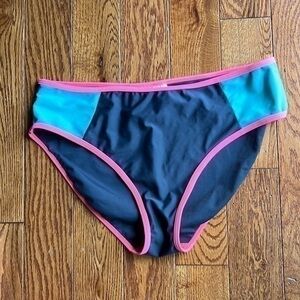 Pink, gray and green bikini, swim bottoms, size 16